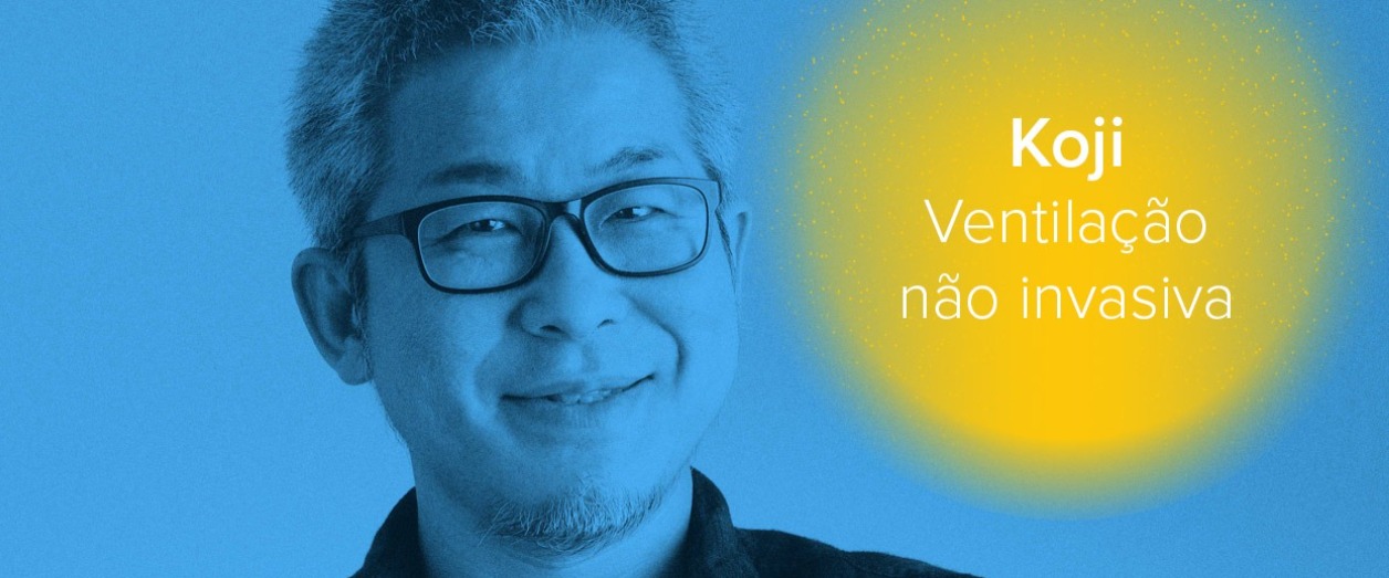 História de Koji, ventilação não invasiva
